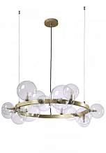 Люстра Crystal Lux AGATA SP15 V2 GOLD/TRANSPARENTE - цена и фото